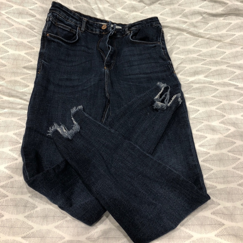 Zara high waisted cut off jeans